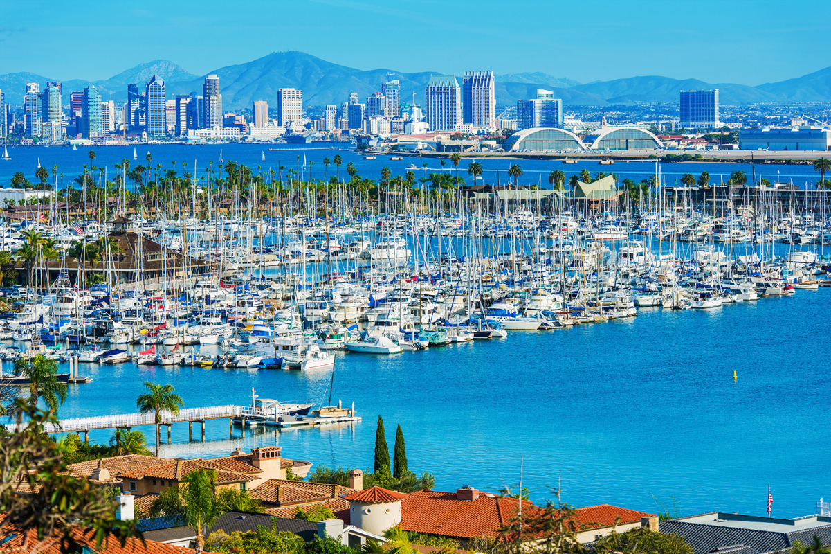 panoramic of San Diego Bay