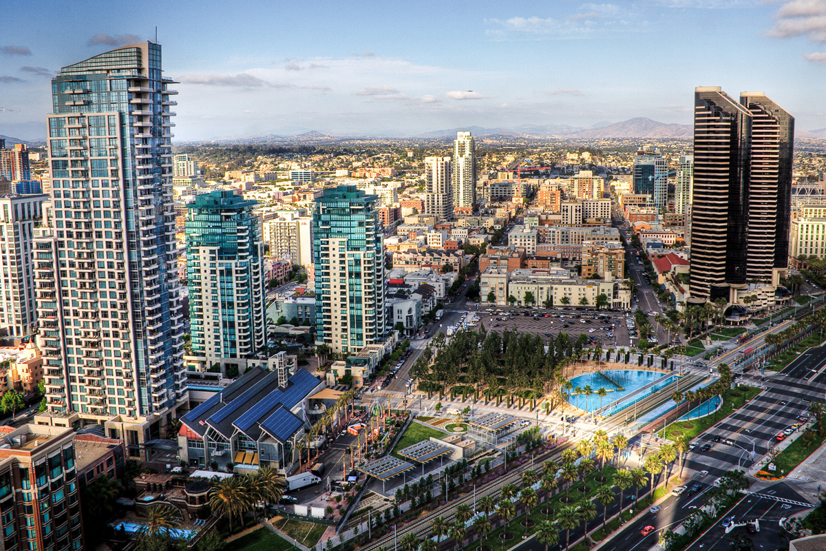 downtown San Diego skyscrapers